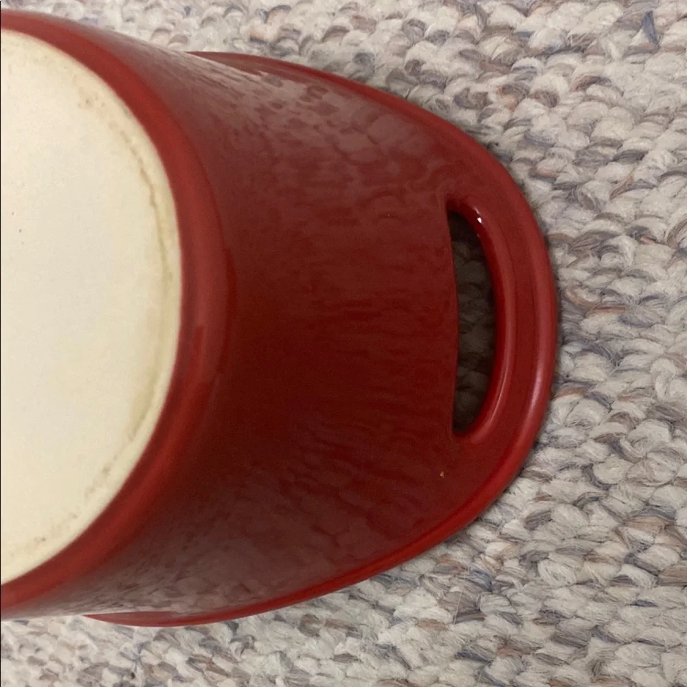 Red Ceramic Casserole Dish - Picture 6 of 7